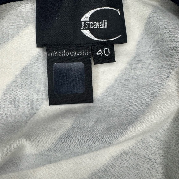 Just Cavalli Vintage Black and White Bodycon Long Sleeve Dress Size 40. #208 - Picture 14 of 17